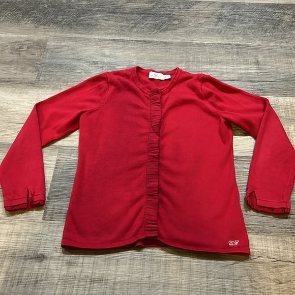 Vineyard Vines Other - Vineyard Vines Red lightweight cardigan girls size 7-8